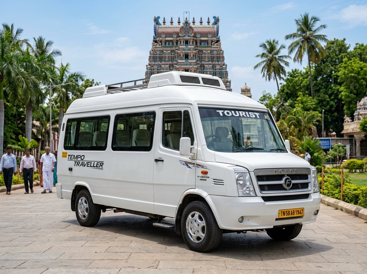Force Tempo Traveller 12-14 Seater Tour Van Tamil Nadu